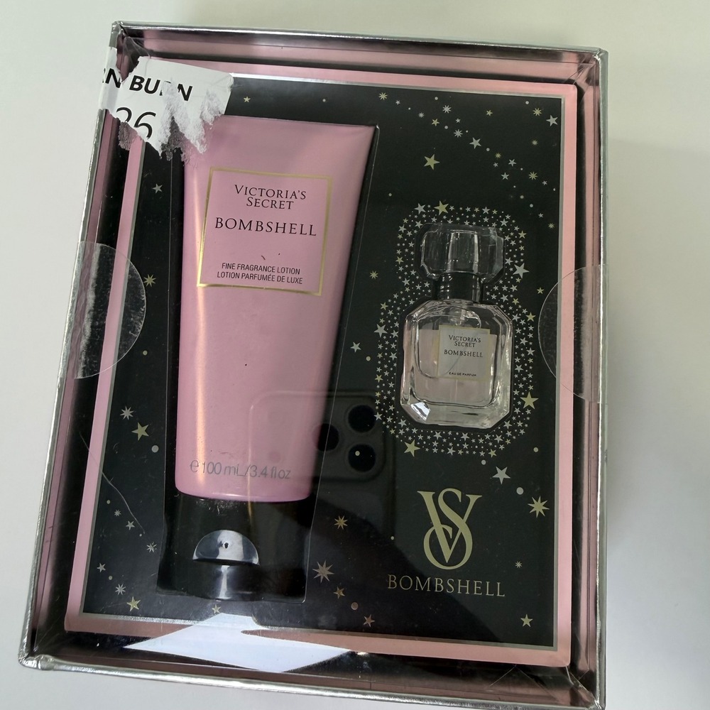 Victoria's Secret Bombshell Fragrance Gift Set Lotion and Mini Perfume Duo‎ New